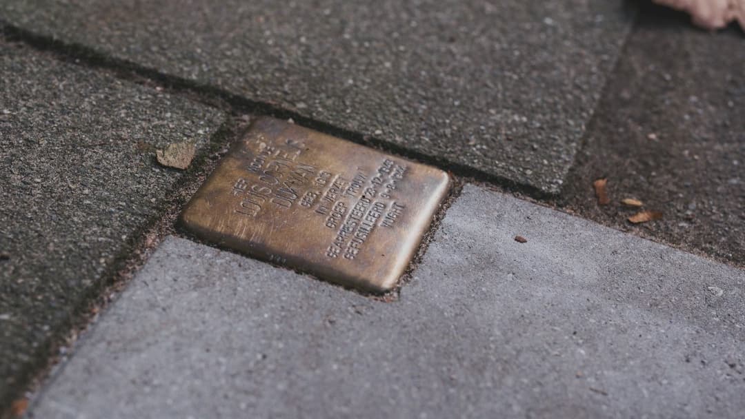 Names Set Into the Pavement
